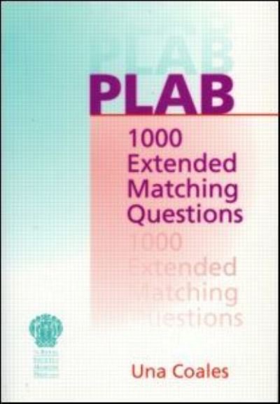 Cover for Una F Coales · PLAB: 1000 Extended Matching Questions (Pocketbok) (2000)