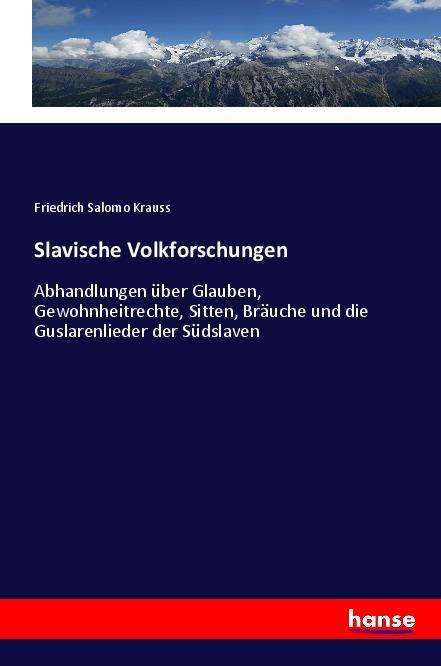 Cover for Krauss · Slavische Volkforschungen (Book)