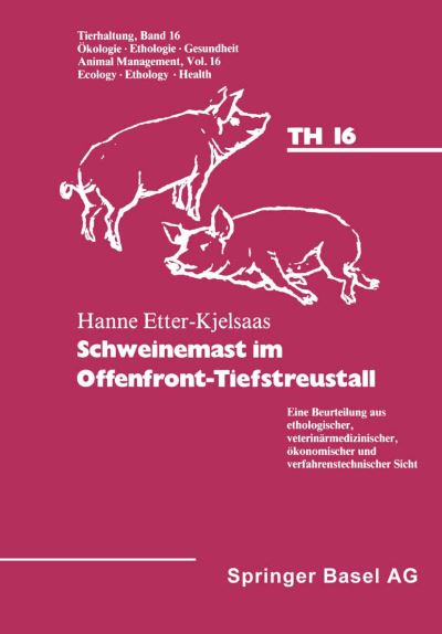 Cover for Kjelsaas H. Etter · Etter Kjelsaas, H. Schweinemast Im Offenfront Tiefstreustall (Paperback Book) (1986)