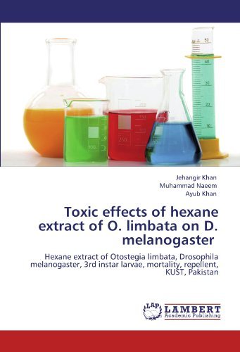 Cover for Ayub Khan · Toxic Effects of Hexane Extract of O. Limbata on D. Melanogaster: Hexane Extract of Otostegia Limbata, Drosophila Melanogaster, 3rd Instar Larvae, Mortality, Repellent, Kust, Pakistan (Pocketbok) (2011)