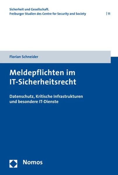 Cover for Schneider · Meldepflichten im IT-Sicherhe (Bog) (2017)
