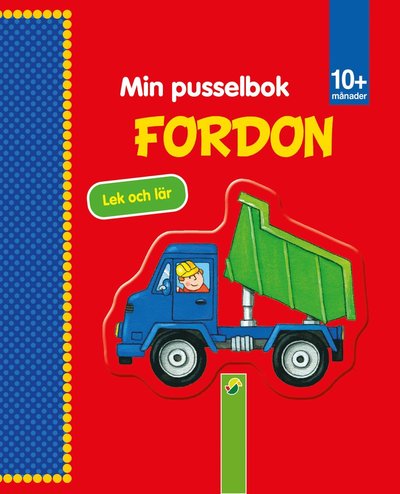 Cover for Min pusselbok fordon (Board book) (2022)