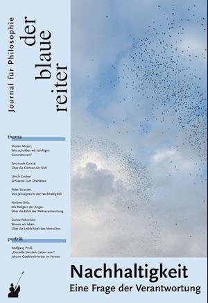 Cover for Emanuele Coccia · Der Blaue Reiter. Journal für Philosophie / Nachhaltigkeit (Paperback Bog) (2021)