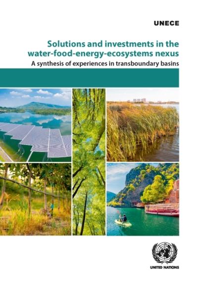 Cover for United Nations: Economic Commission for Europe · Solutions and investments in the water-food-energy-ecosystems nexus: a synthesis of experiences in transboundary basins (Paperback Book) (2022)