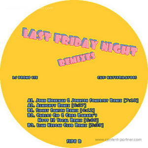 Cover for Katy Perry · Last Friday Night (12&quot;) (2011)