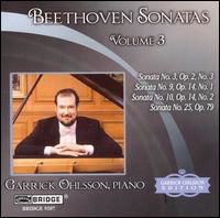 Sonatas 3 - Beethoven / Ohlsson - Musiikki - BRIDGE - 0090404920721 - tiistai 24. lokakuuta 2006