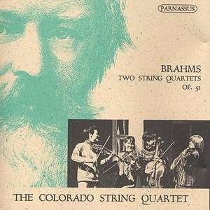TWO String Quartets 1 in C Op 51 1 / 2 in a Op 51 2 - Brahms - Muziek - PARNASSUS - 0606345000721 - 16 september 2000