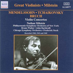 Great Violinists - Nathan Milstein - Musiikki - NAXOS HISTORICAL - 0636943197721 - maanantai 29. syyskuuta 2003