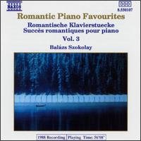 Cover for Balazs Szokolay · Romantic Piano Music 3 (CD) (1994)