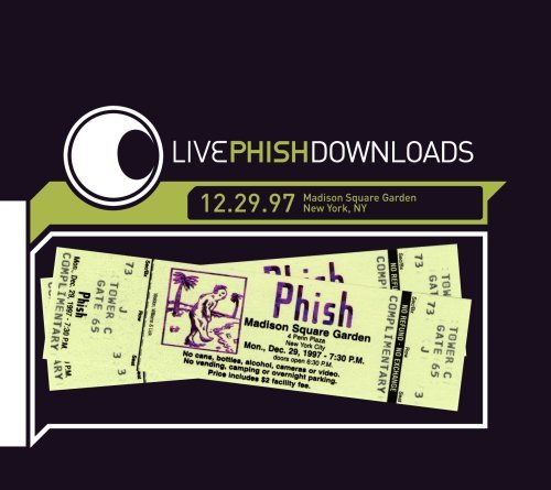 Cover for Phish · Live Phish 12/29/97 (CD) [Digipak] (1990)