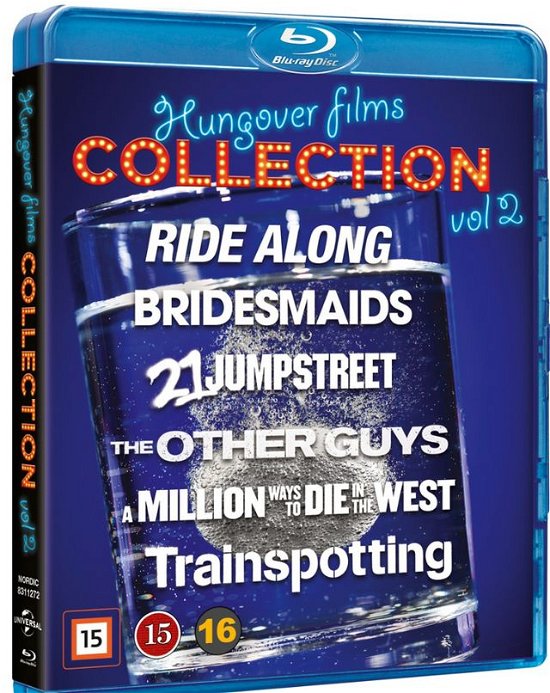 Cover for Hungover Films Collection Vol. 2 · Ride Along / Bridesmaids / 21 Jumpstreet / The Other Guys / A Million Ways To Die In The West / Trainspotting (Blu-ray) (2017)