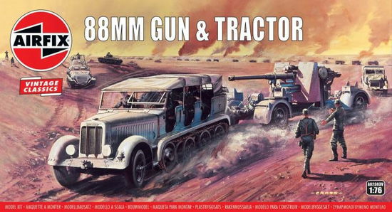 Ax02303v - 1/76 88mm Flak Gun and Tractor (Plastic Kit) - Airfix - Koopwaar - H - 5055286652721 - 