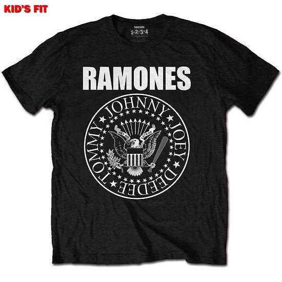 Cover for Ramones · Ramones Kids T-Shirt: Presidential Seal (12-13 Years) (T-shirt) [size 12-13yrs] [Black - Kids edition]