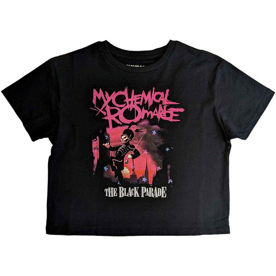 My Chemical Romance Ladies Crop Top: March (Black) - My Chemical Romance - Merchandise - - 5056561079721 - March 23, 2023