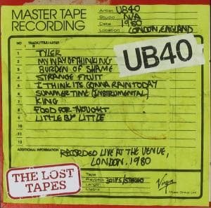 The Lost Tapes- Live at the Venue 1980 - Ub40 - Music - EMI - 5099920857721 - October 24, 2008