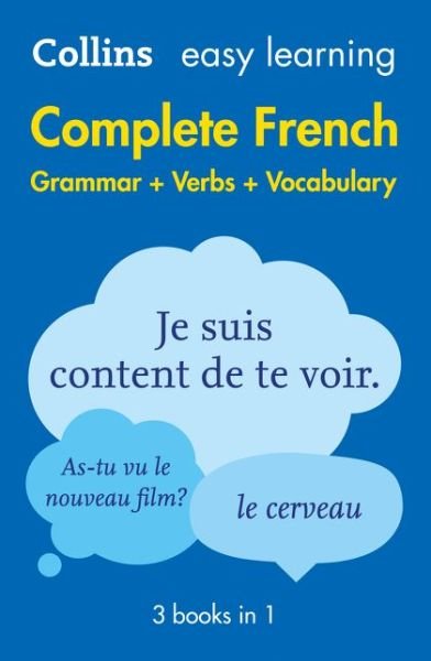 Cover for Collins Dictionaries · Easy Learning French Complete Grammar, Verbs and Vocabulary (3 books in 1): Trusted Support for Learning - Collins Easy Learning (Paperback Bog) [2 Revised edition] (2016)