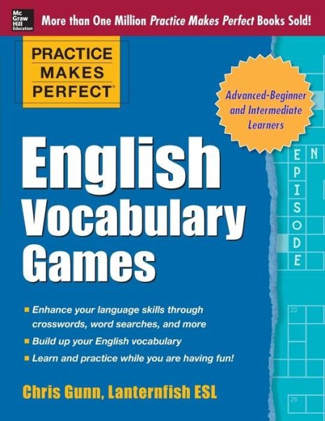 Cover for Chris Gunn · Practice Makes Perfect English Vocabulary Games - Practice Makes Perfect Series (Pocketbok) [Ed edition] (2014)