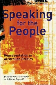 Cover for Marian, Sawer, · Speaking For The People (Paperback Book) (2024)