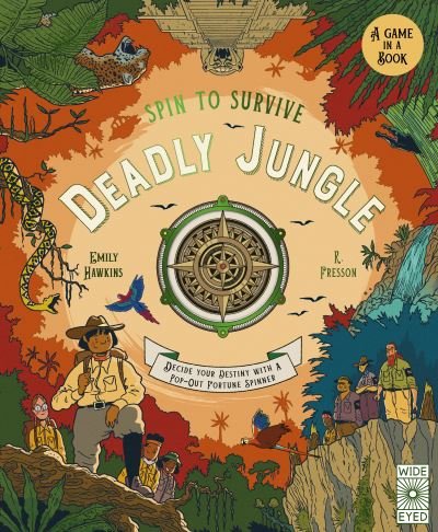 Cover for Emily Hawkins · Spin to Survive: Deadly Jungle: Decide your destiny with a pop-out fortune spinner - Spin to Survive (Book) (2022)