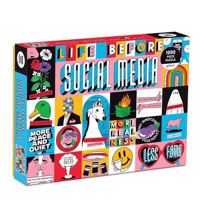 Life Before Social Media 1000 Piece Puzzle - Galison - Board game - Galison - 9780735364721 - July 28, 2020