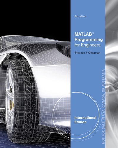 Cover for Chapman · MATLAB Programming for Engineer (Paperback Book) (2015)