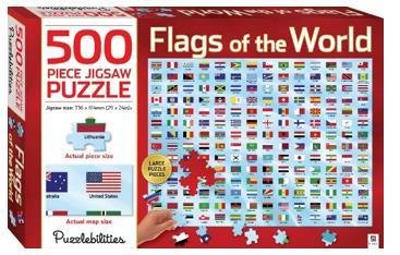Cover for Hinkler Pty Ltd · Puzzlebilities Flags of the World 500 Piece Jigsaw - Puzzlebilities (SPIL) (2018)
