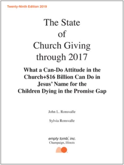 Cover for John Ronsvalle · The State of Church Giving Through 2017 (Paperback Book) (2019)