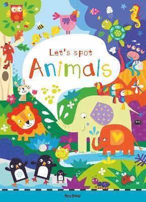 Cover for Look &amp; Find Animals - Look &amp; Find Foldout Board Book (Board book) (2025)
