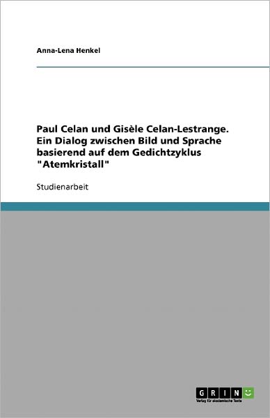 Cover for Henkel · Paul Celan und Gisèle Celan-Lest (Book) [German edition] (2007)