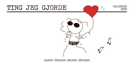 Cover for Maren Uthaug · Ting jeg gjorde - kalender 2020 (Innbunden bok) [1. utgave] (2019)