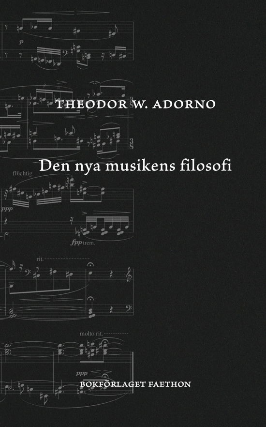 Cover for Theodor W. Adorno · Den nya musikens filosofi (Bok) (2024)