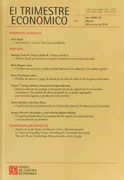 Cover for Varios · El Trimestre Economico (Taschenbuch) (2014)