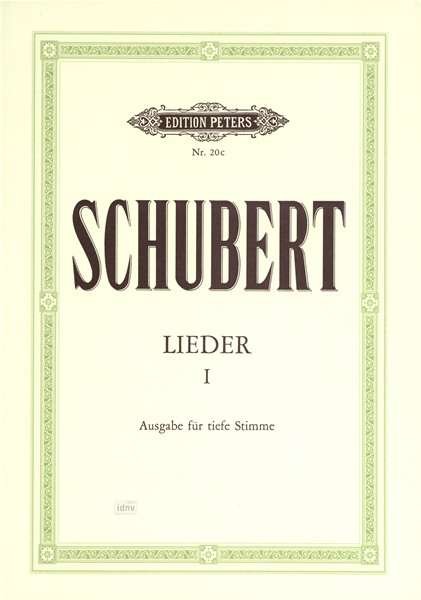 Cover for Franz Schubert · Lieder, Band 1 (Tiefe Stimme) (Songs, Vol. 1 (Low Voice)): 92 Lieder, u.a. Die schone Mullerin, Winterreise, Schwanengesang (Partitur) (2001)