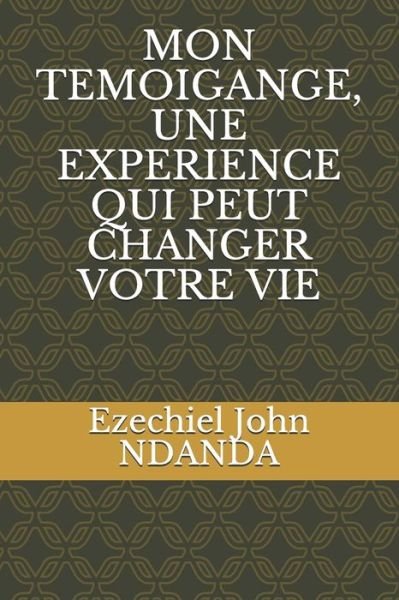 Cover for Ezechiel John Ndanda · Mon Temoigange, Une Experience Qui Peut Changer Votre Vie (Pocketbok) (2021)