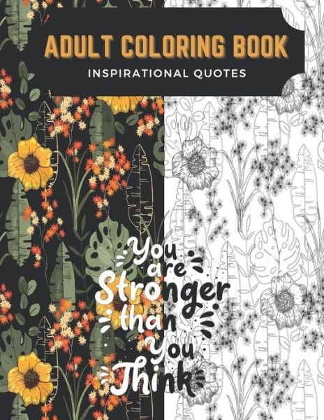 Cover for Kaj Printing · Inspirational Quotes Adult Coloring Book (Book) (2020)