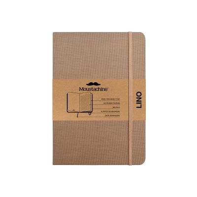 Cover for Moustachine · Moustachine Classic Linen Large Dark Tan Ruled Flex (Book) (2024)