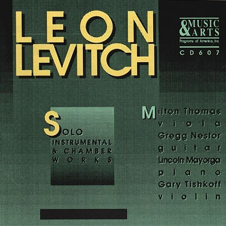 Cover for Leon Levitch · Chamber Works (CD) (2006)