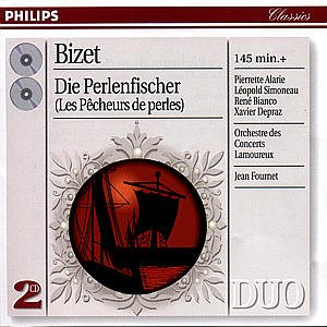 Cover for Jean Fournet · Bizet: the Pearl Fishers (Les Pecheurs De Perles) (CD) (1998)
