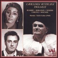 Cavalleria Rusticana - Leoncavallo / Bergonzi / Bumbry / Vickers - Musik - VAI - 0089948119722 - 26. juni 2001