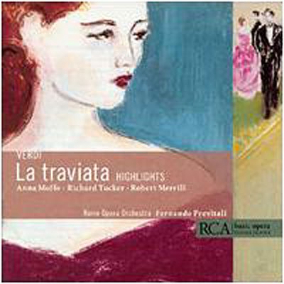 Cover for Verdi / Moffo / Tucker / Merrill / Reynolds · La Traviata [highlights] (CD) (1999)