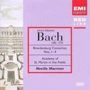 Cover for Academy of St Martiin / Sir Neville Marriner · Js Bach - Brandenburg.Concertos 1-4 (CD) (2003)