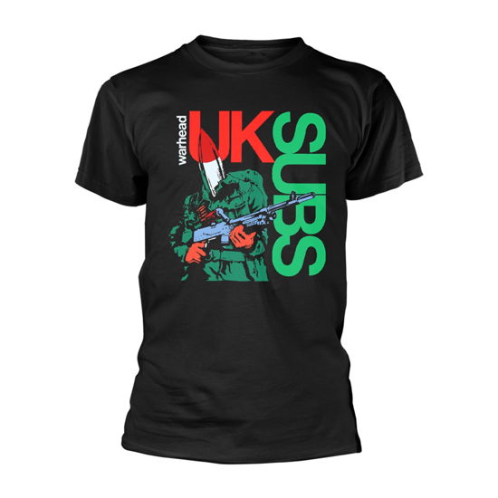 Cover for UK Subs · Warhead (Black) (T-shirt) [size M] [Black edition] (2021)