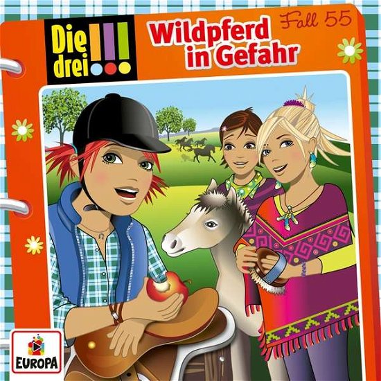 Cover for Die Drei · 055 / Wildpferd in Gefahr (CD) (2018)