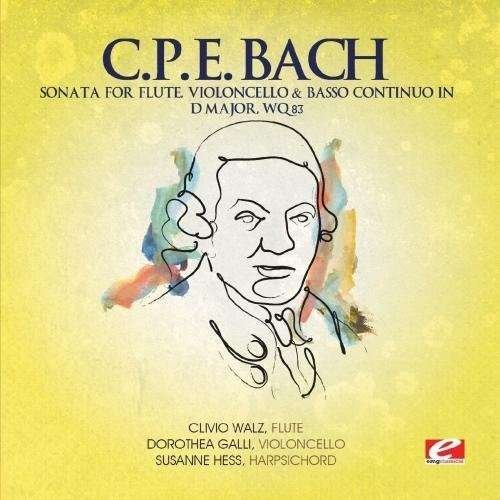 Cover for C.p.e. Bach · Sonata for Flute Violoncello &amp; Basso D Maj (CD) [EP edition] (2013)