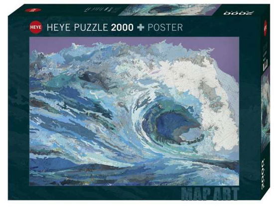 Cover for Cusick · Pussel 2000bit Fine Art Map Wave (MERCH) (2021)