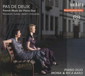 Cover for Bard Mona &amp; Rica · Pas De Deux - French Music for piano Duo Audite Klassisk (SACD) (2012)