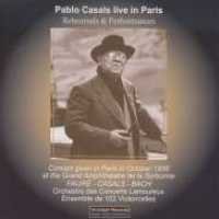 Cover for Casals Pablo · Casals Live Paris Archipel Klassisk (CD) (2009)
