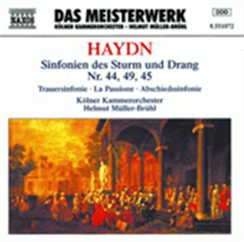 HAYDN: Sinfonien Nr.44,49,45 - Müller-brühl / Kölner Kammerorch - Musiikki - Naxos - 4891030510722 - keskiviikko 1. huhtikuuta 1998
