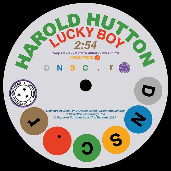 Lucky Boy/ Thinkin About You - Harold Hutton & the Dells - Musik - DEPTFORD NORTHERN SOUL CLUB RECORDS - 5051083188722 - 26. maj 2023