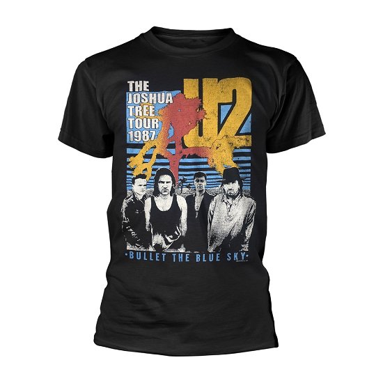 U2 Unisex T-Shirt: Bullet The Blue Sky - U2 - Produtos - PHD - 5056012020722 - 17 de setembro de 2018